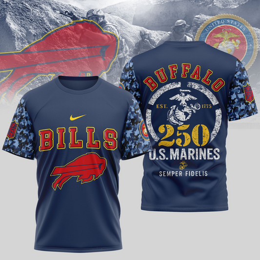 BB Premium U.S.M.C 250 Years Semper Fi 3D Shirt DDT TTV