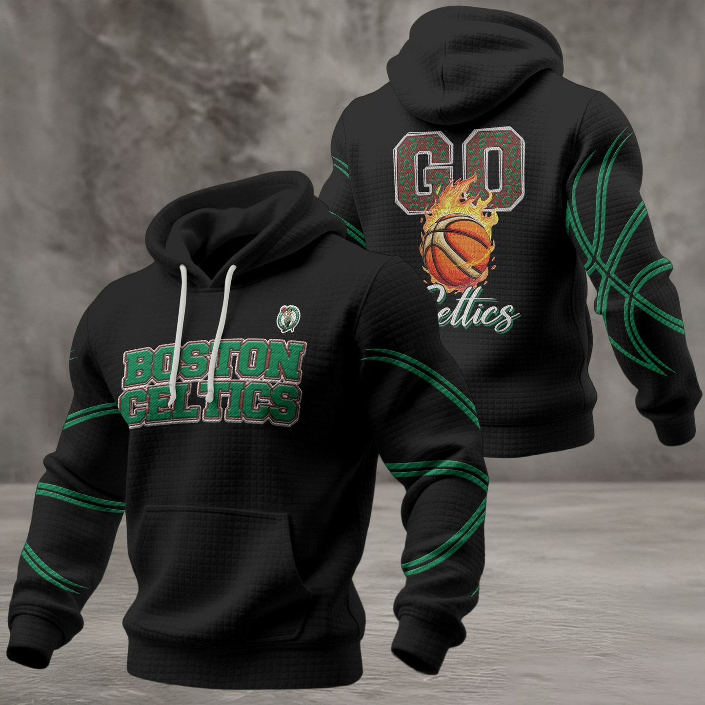 BC Premium NBA Fan Waffle Hoodie DDT CTND