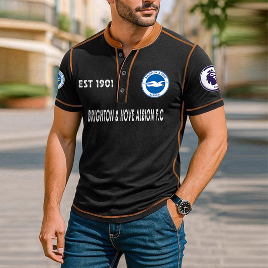 BHA Premium Men's Short Sleeve Henleys DatND DVT