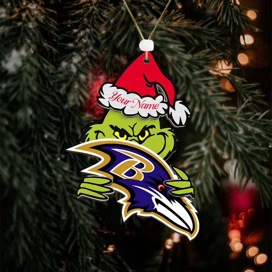 BR NFL x Grin Christmas Ornament DDT HLP
