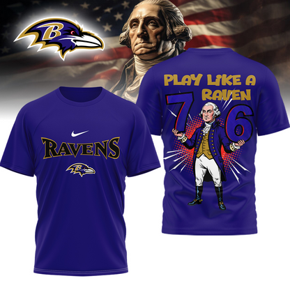 BR Premium NFL 6-7 7-6 George Washington 3D Shirt DDT 071025 HLPHUONG