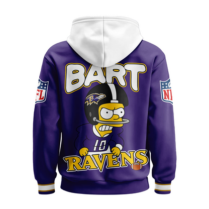 BR Premium NFL Bart Simpson Hoodie DDT NTL