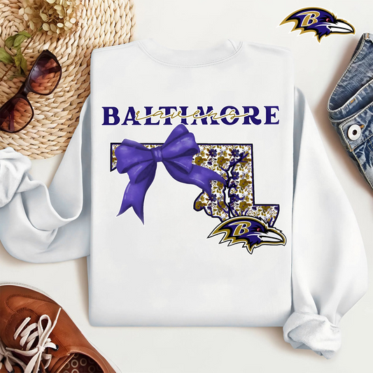 BR Premium NFL Cozy State Bow Sweatshirt DDT NTL