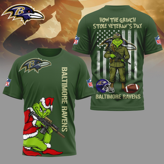 BR Premium NFL The Grinch Salute Veterans DDT CTND