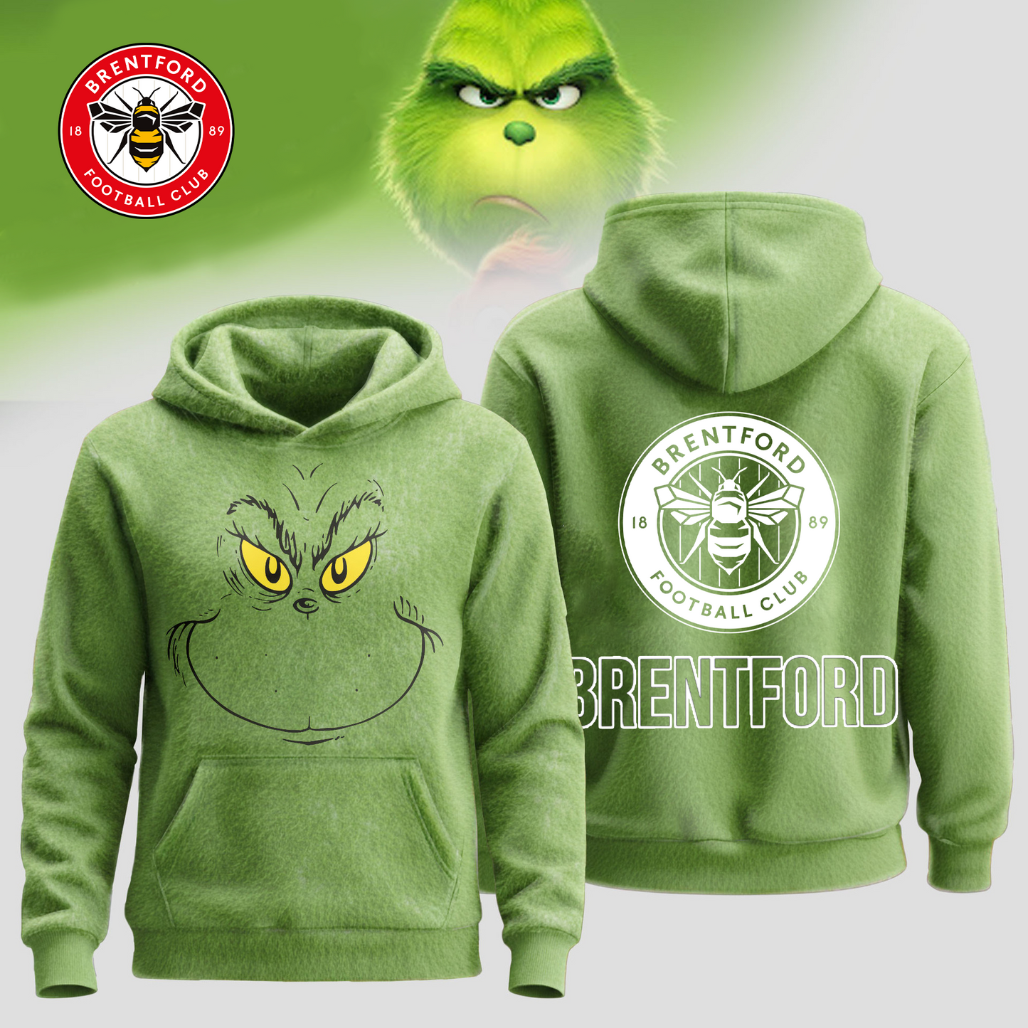 BRE Premium EPL Grinch Christmas Hoodie DDT CTND
