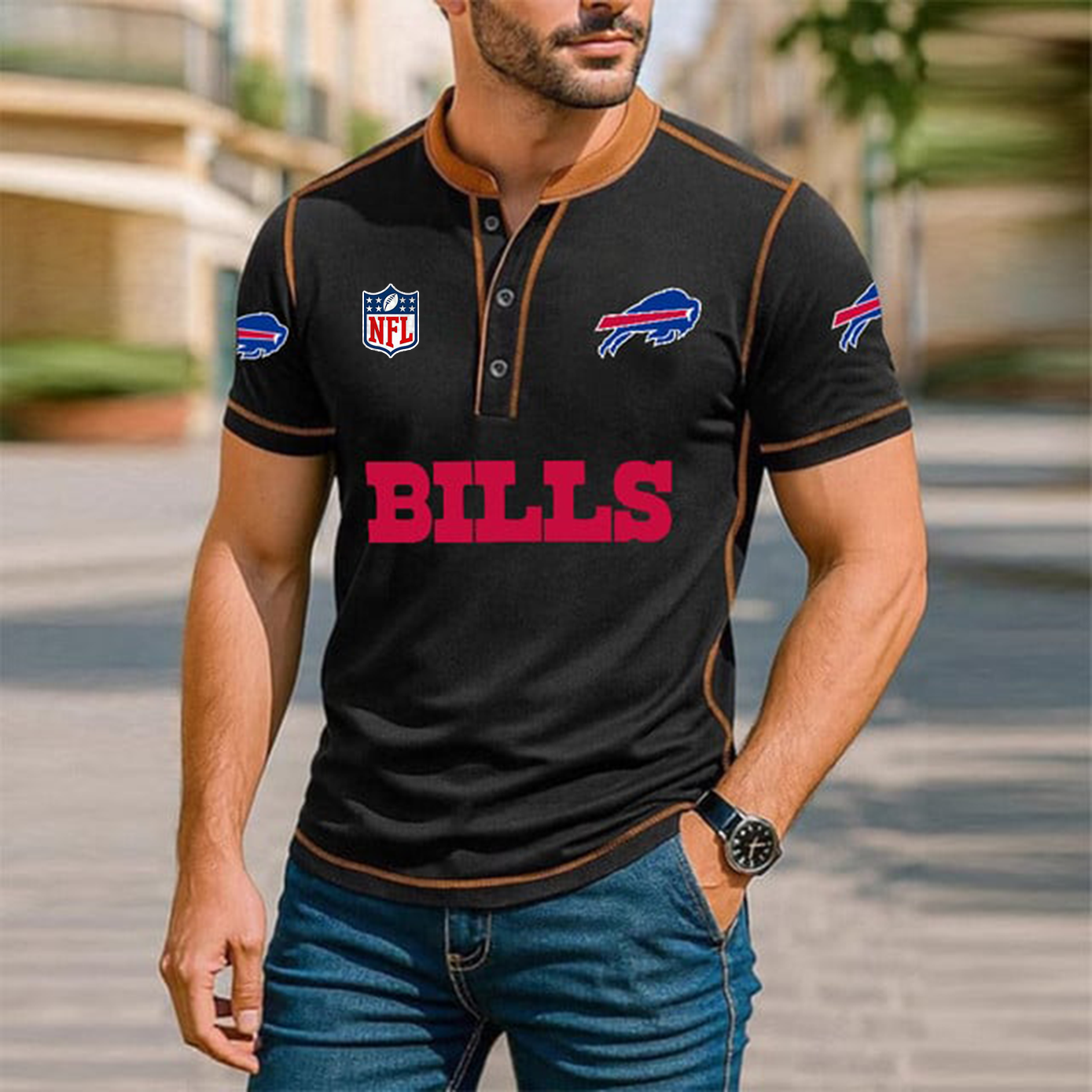 BUF NFL Polo Tshirt NDT TTV