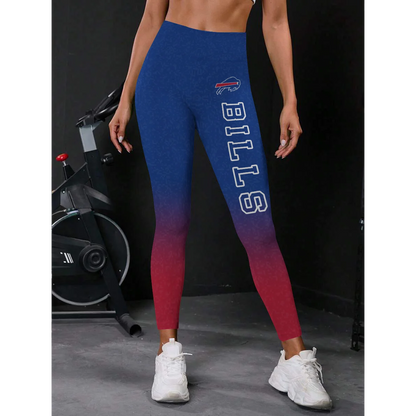 BUF x NFL High Waist Push Up Printed Leggings DATND TANTD