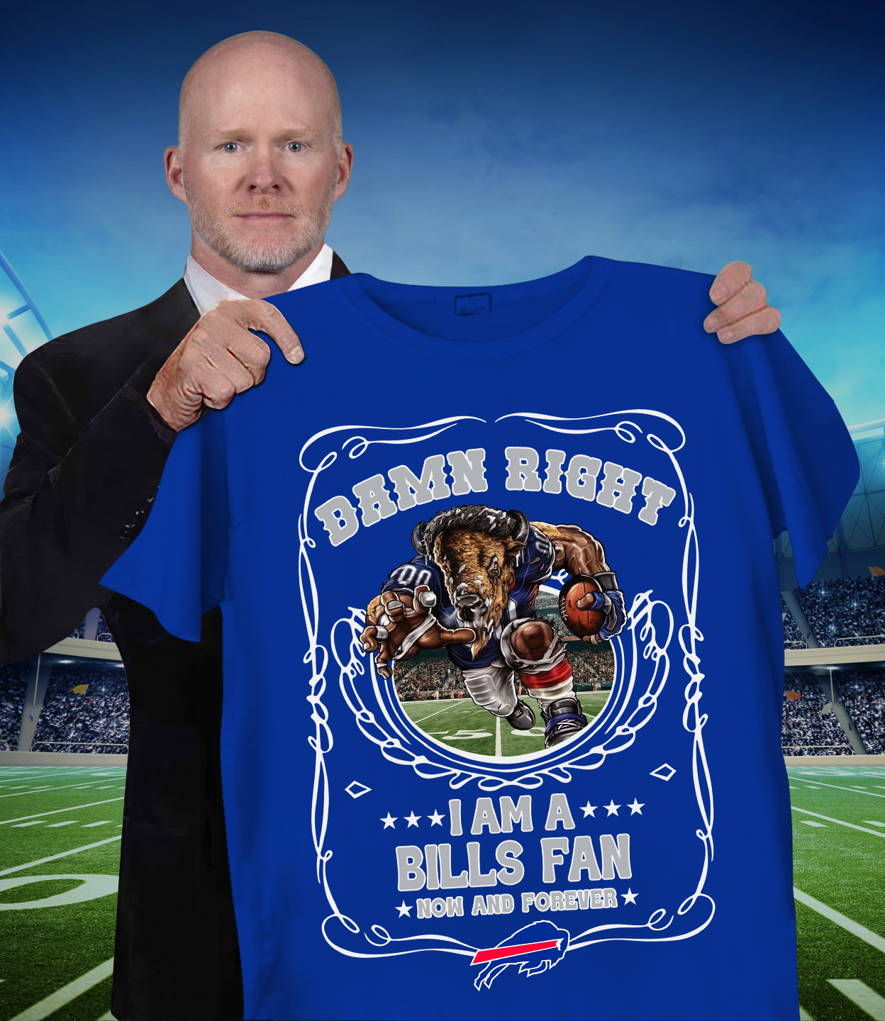 BUF x NFL Mascot 2D T-Shirt DATND TANTD 120825