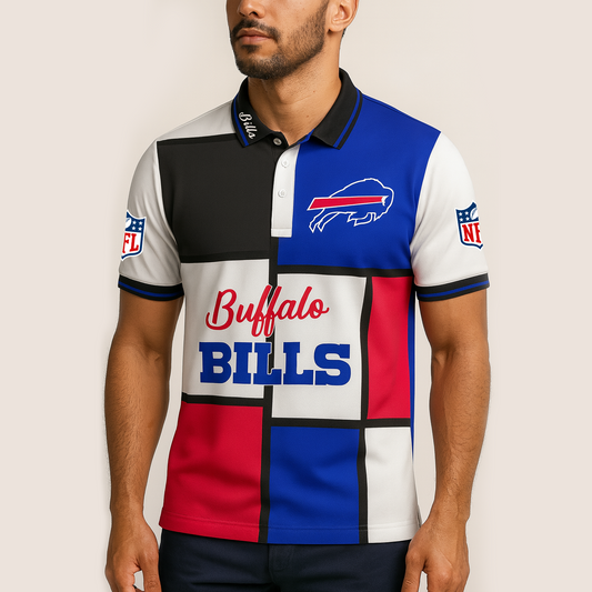 BUF x NFL Polo Shirt Mondrian TUANND TANTD