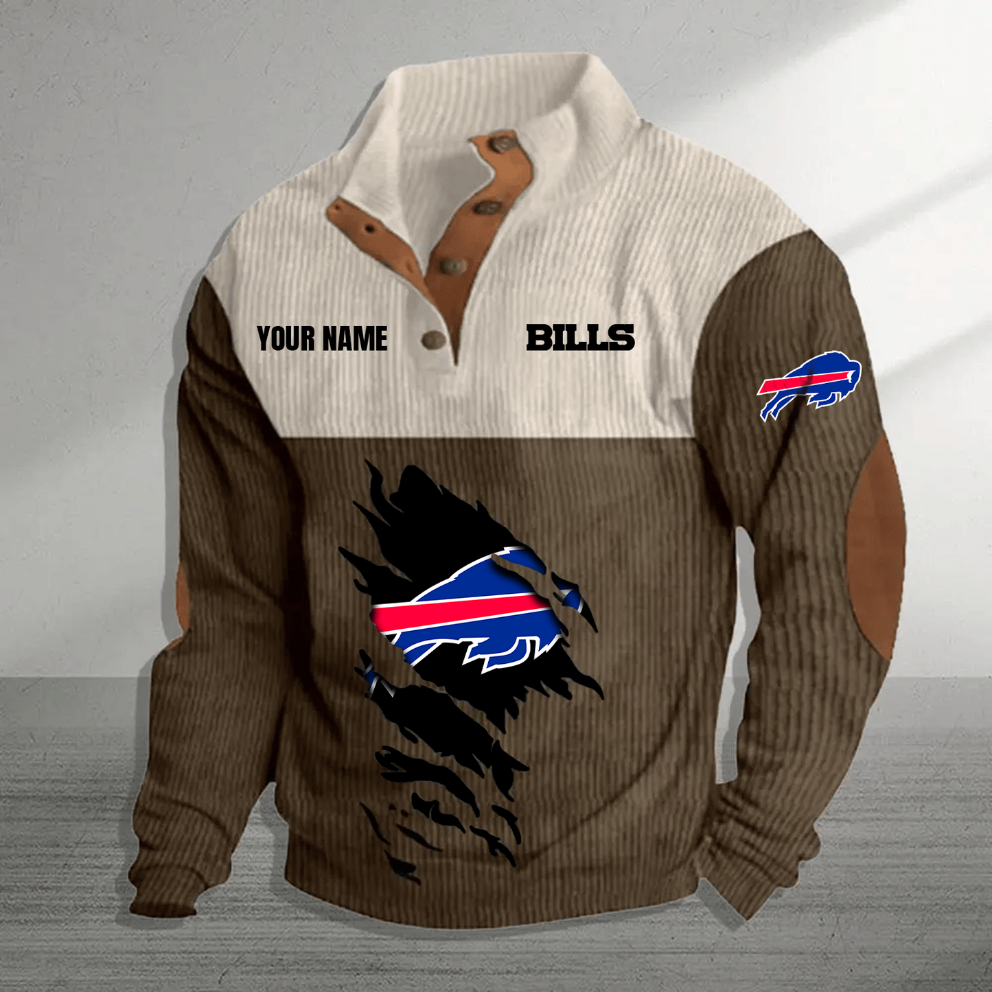 BUF x NFL Premium Personalized Game-Day Pullover DATND TANTD