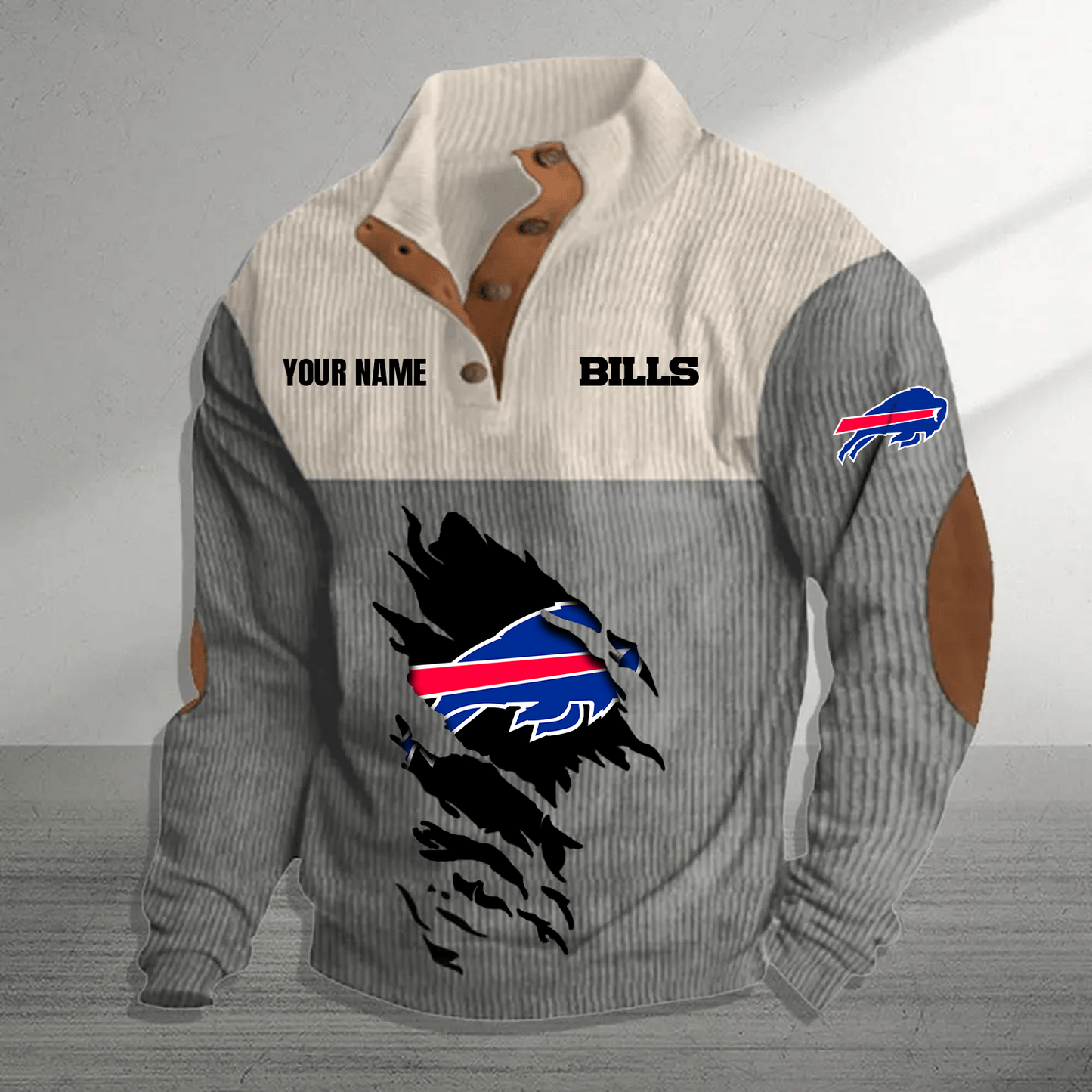 BUF x NFL Premium Personalized Game-Day Pullover DATND TANTD