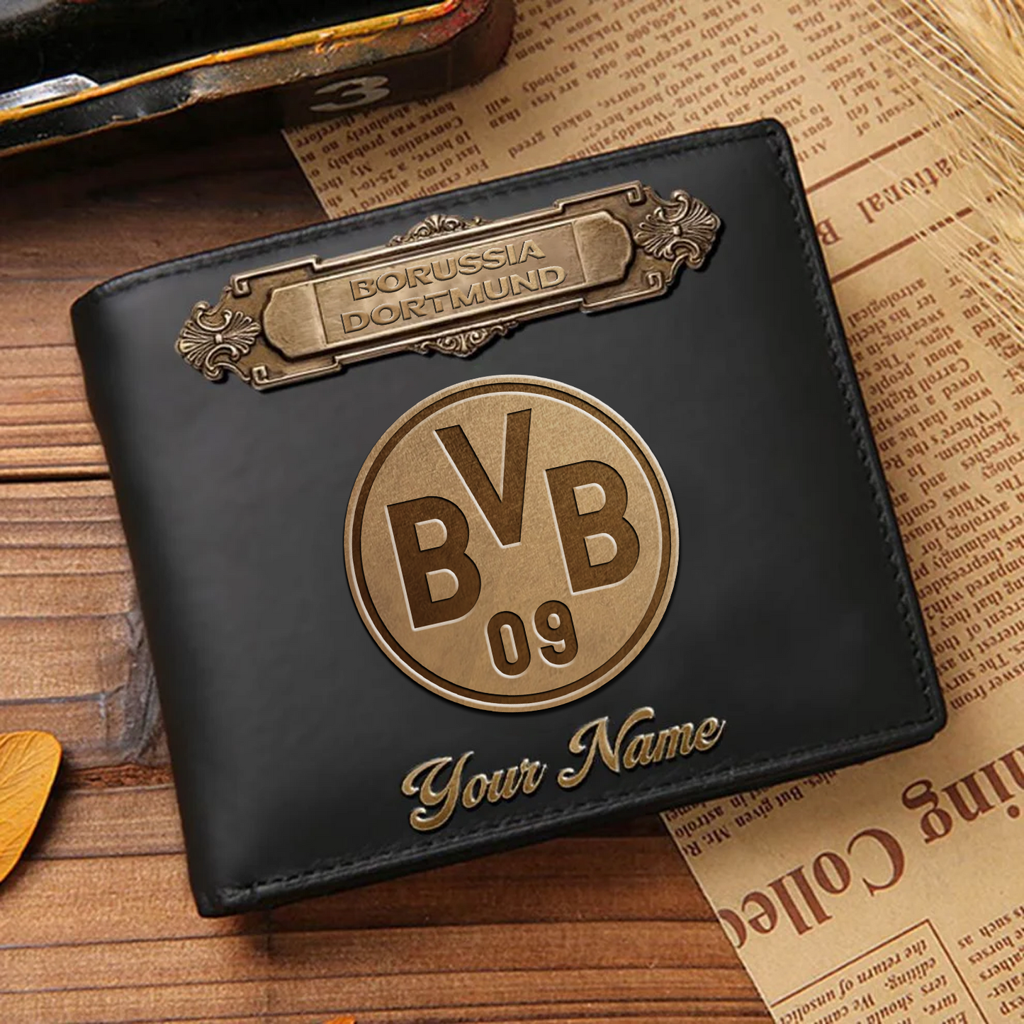 BVB Premium Leather Wallet - Personalized Edition DatND DVT
