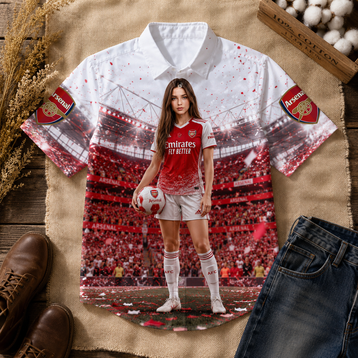 Personalized Premium Shirt EPL ARS Champions 25/26 V1 NAK NMD