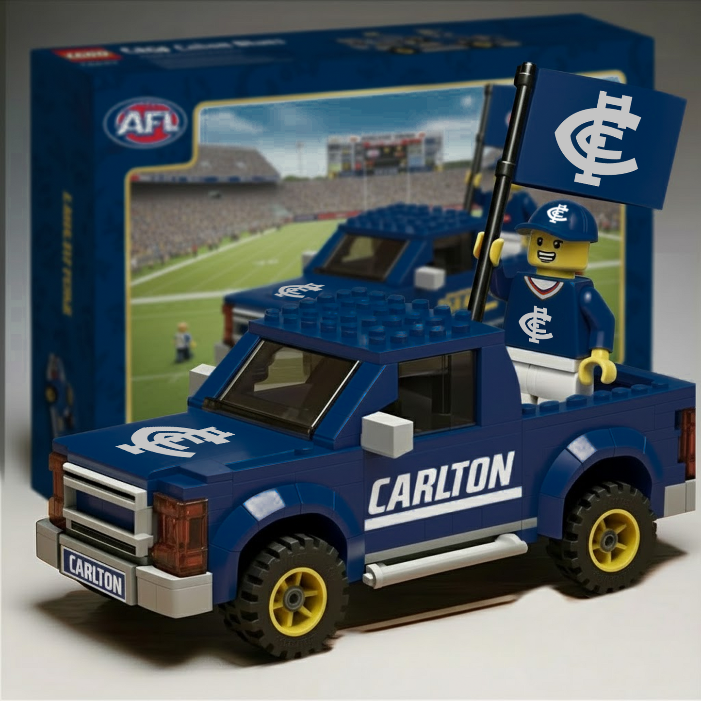 CAR x AFL Building Blocks Truck Toy Set DatND DVT
