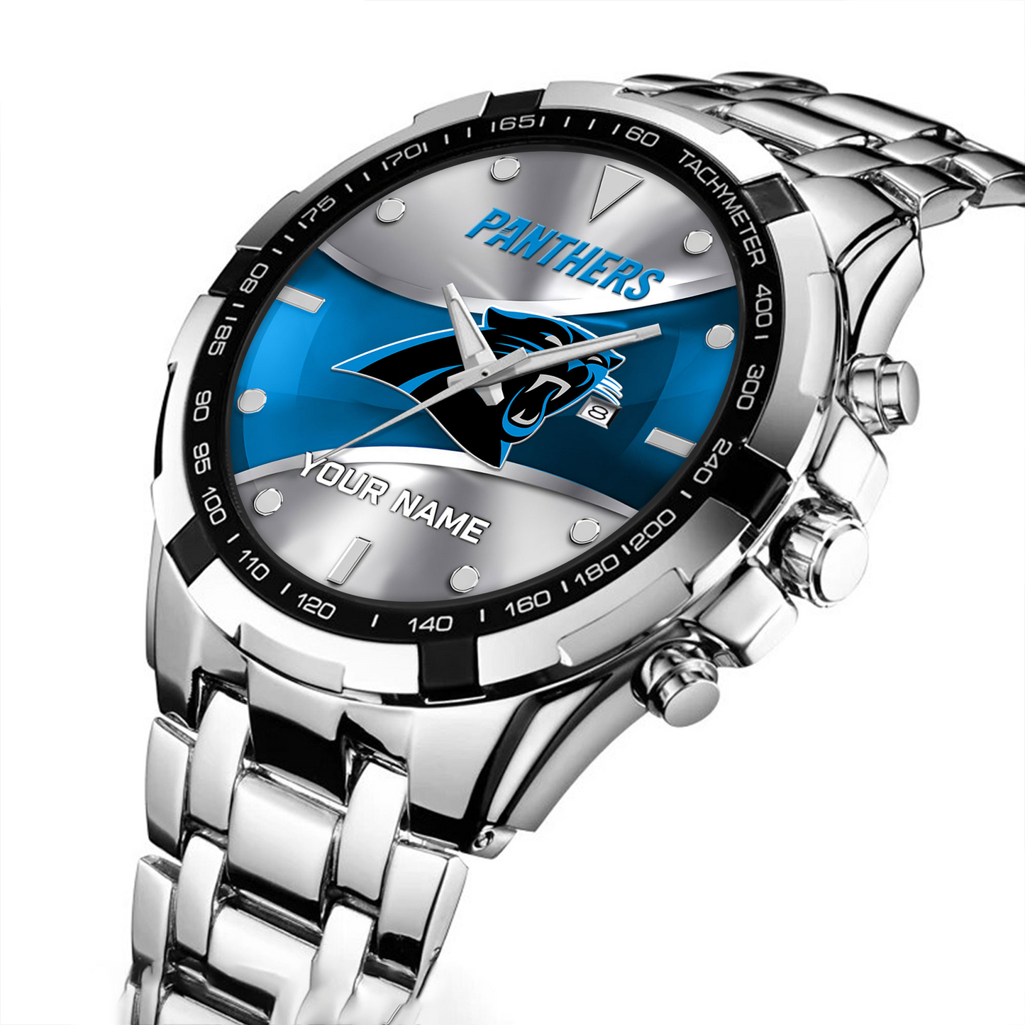 CAR x NFL Alloy Men Quartz Watch - Custom Name DATND TANTD