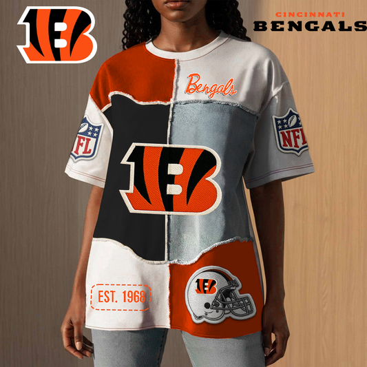 CB2 Premium NFL Patchwork Vintage T-Shirt DDT CTND