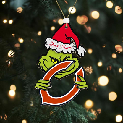 CHI NFL x Grin Christmas Ornament DDT HLP