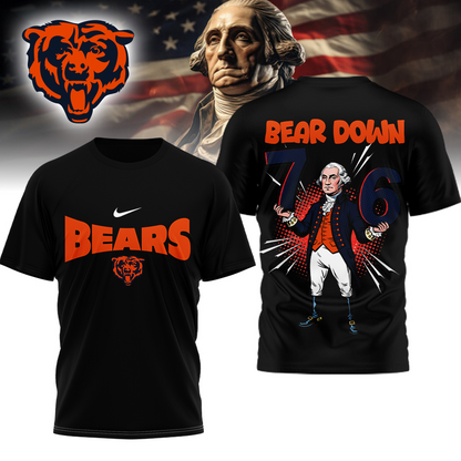 CHI Premium NFL 6-7 7-6 George Washington 3D Shirt DDT 071025 HLPHUONG