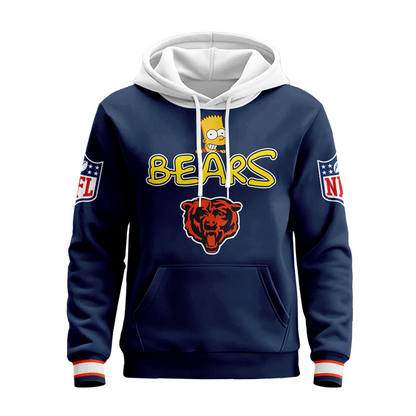 CHI Premium NFL Bart Simpson Hoodie DDT NTL