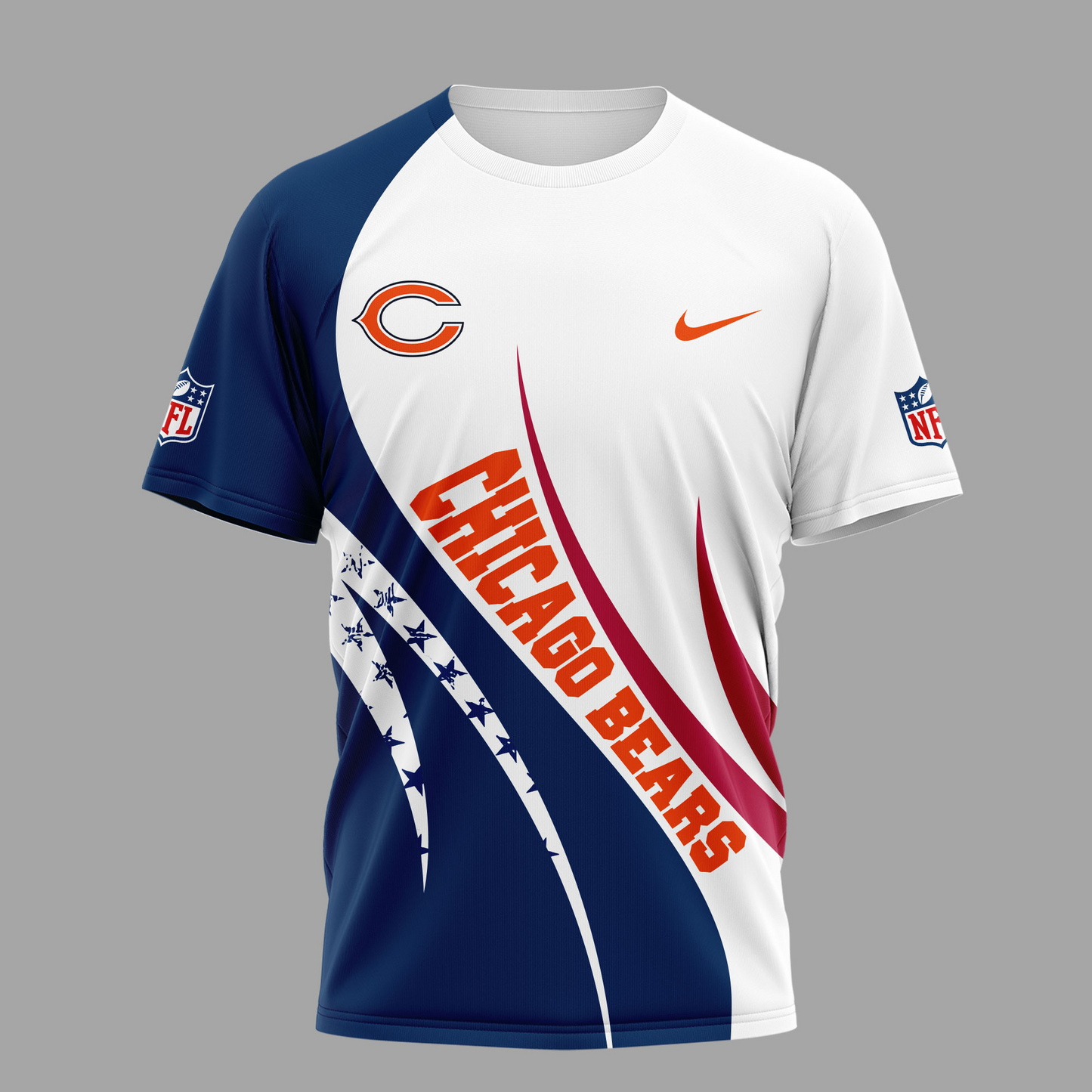 CHI Premium NFL Raised By Immigrants 3D Shirt DDT NTL