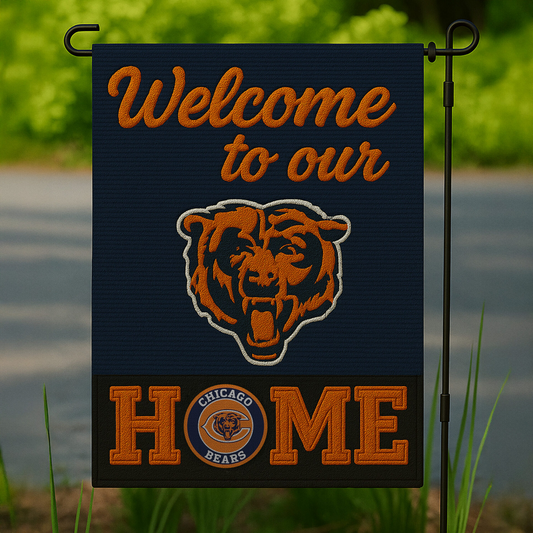CHI Premium NFL Welcome Home Flag DDT NTL