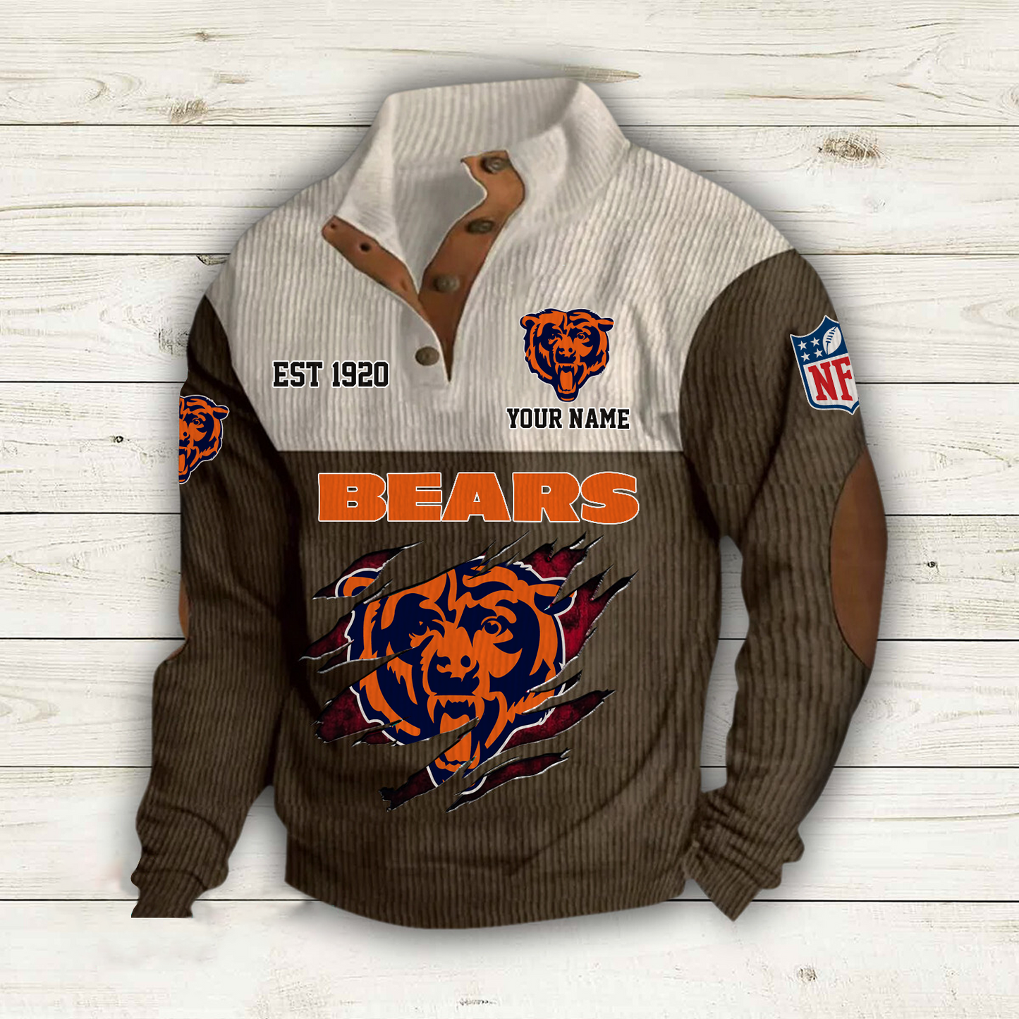CHI x NFL Custom Name Sport Sweatshirt DatND DVT