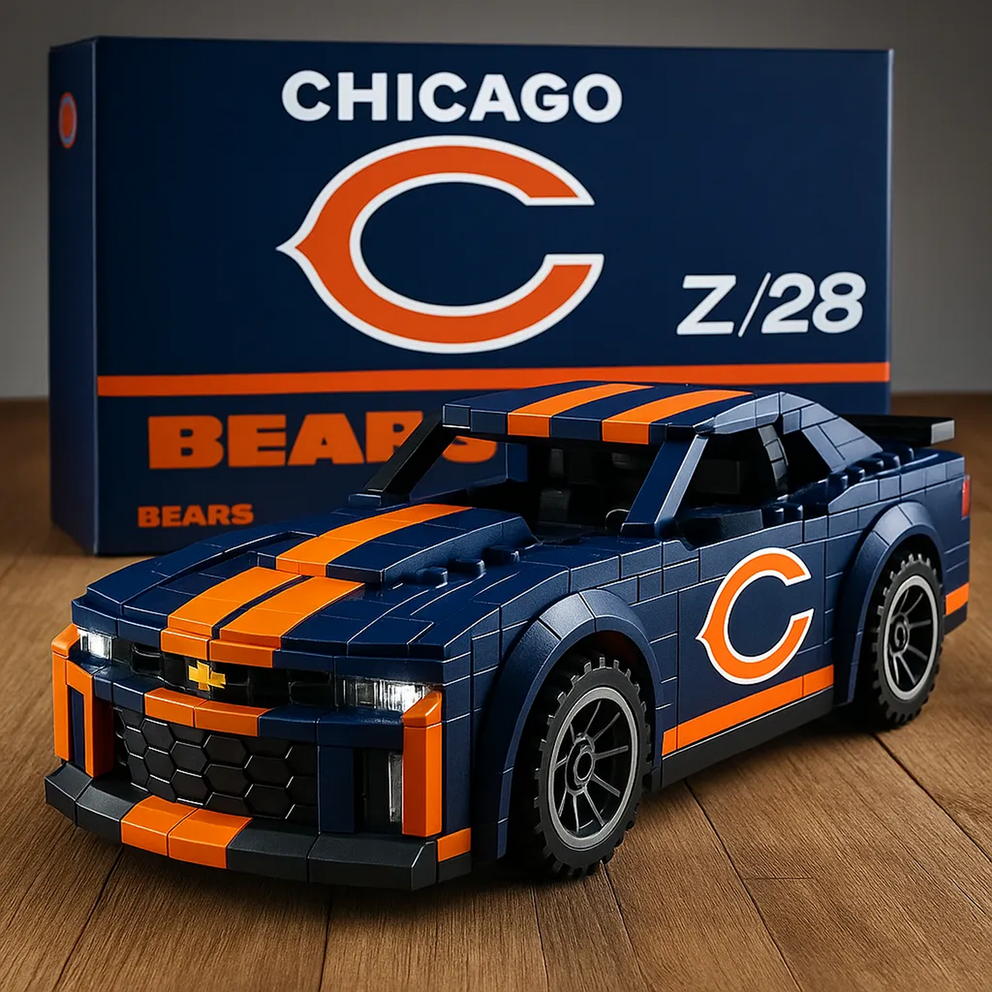 CHI x NFL Football Team Camaro Z28 DATND TANTD