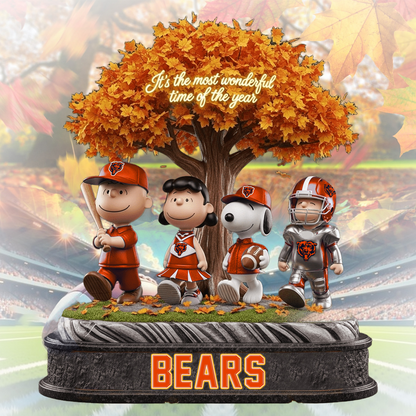 CHI x NFL Premium Acrylic Block DATND TANTD
