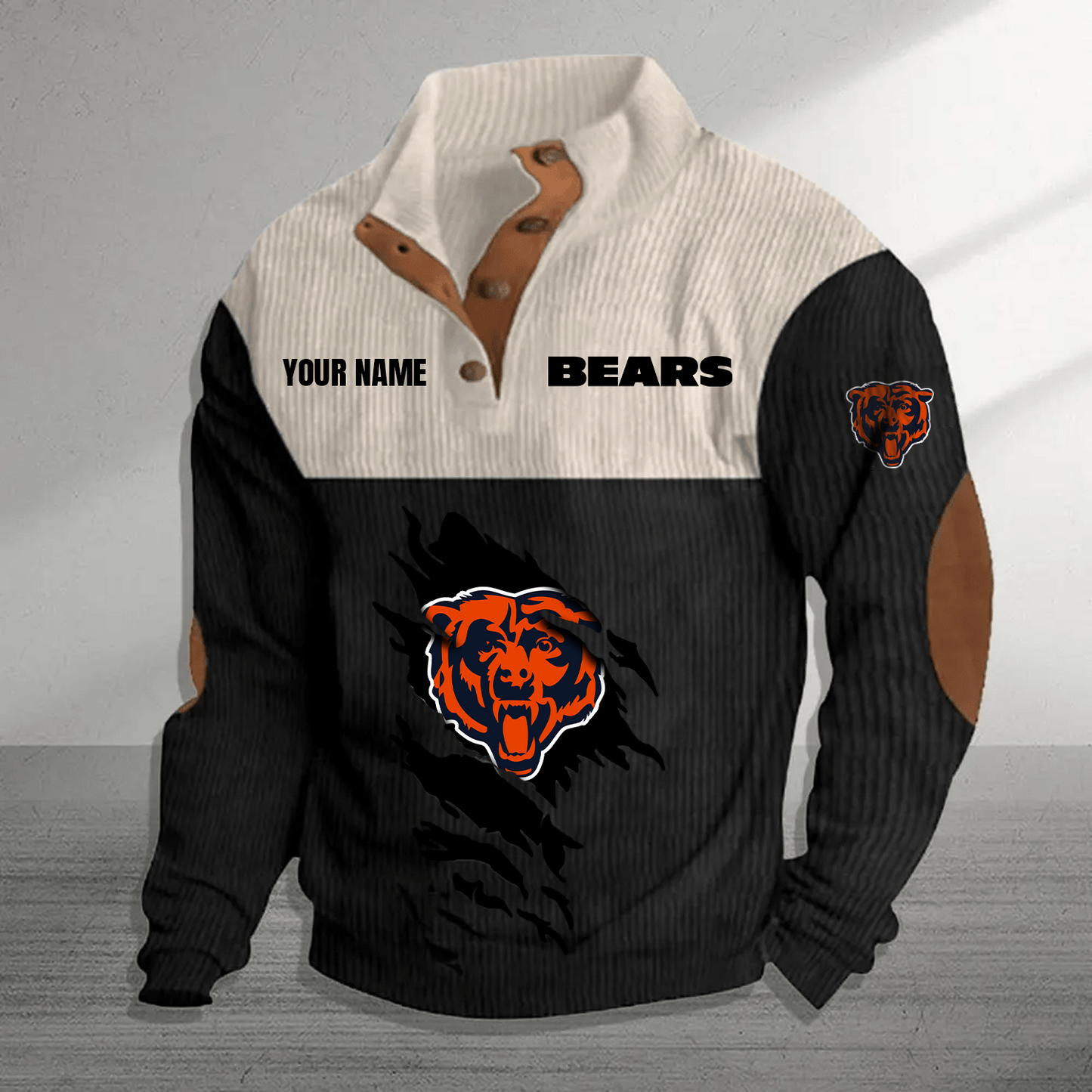 CHI x NFL Premium Personalized Game-Day Pullover DATND TANTD