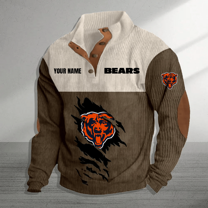 CHI x NFL Premium Personalized Game-Day Pullover DATND TANTD