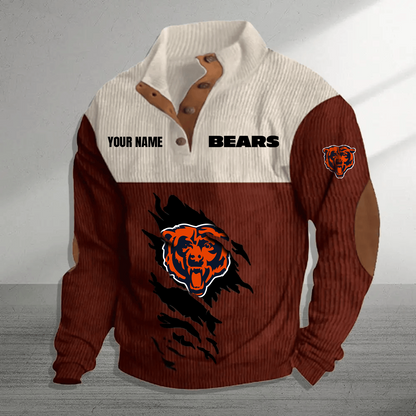 CHI x NFL Premium Personalized Game-Day Pullover DATND TANTD