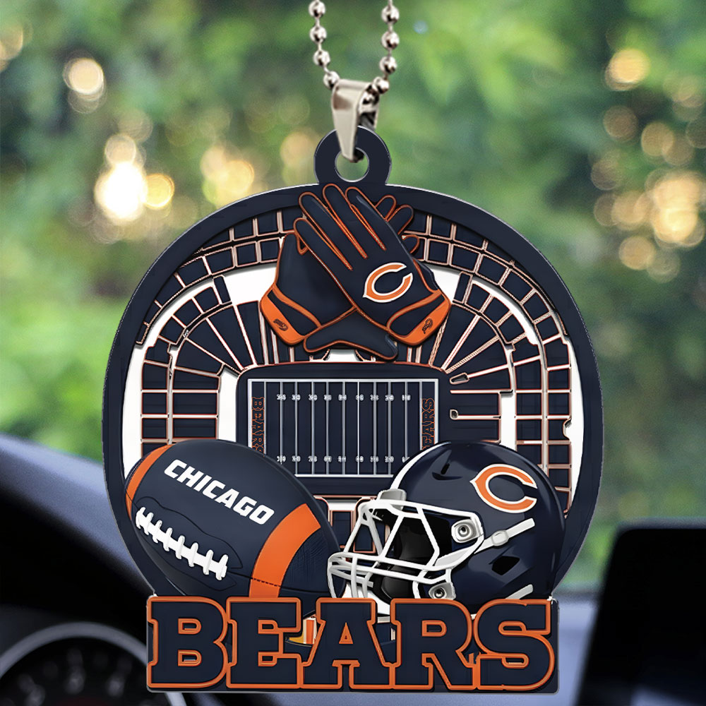 CHICAGO BEARS  ORNAMENT CAR NDT