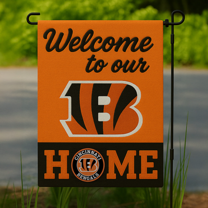 CIN Premium NFL Welcome Home Flag DDT NTL