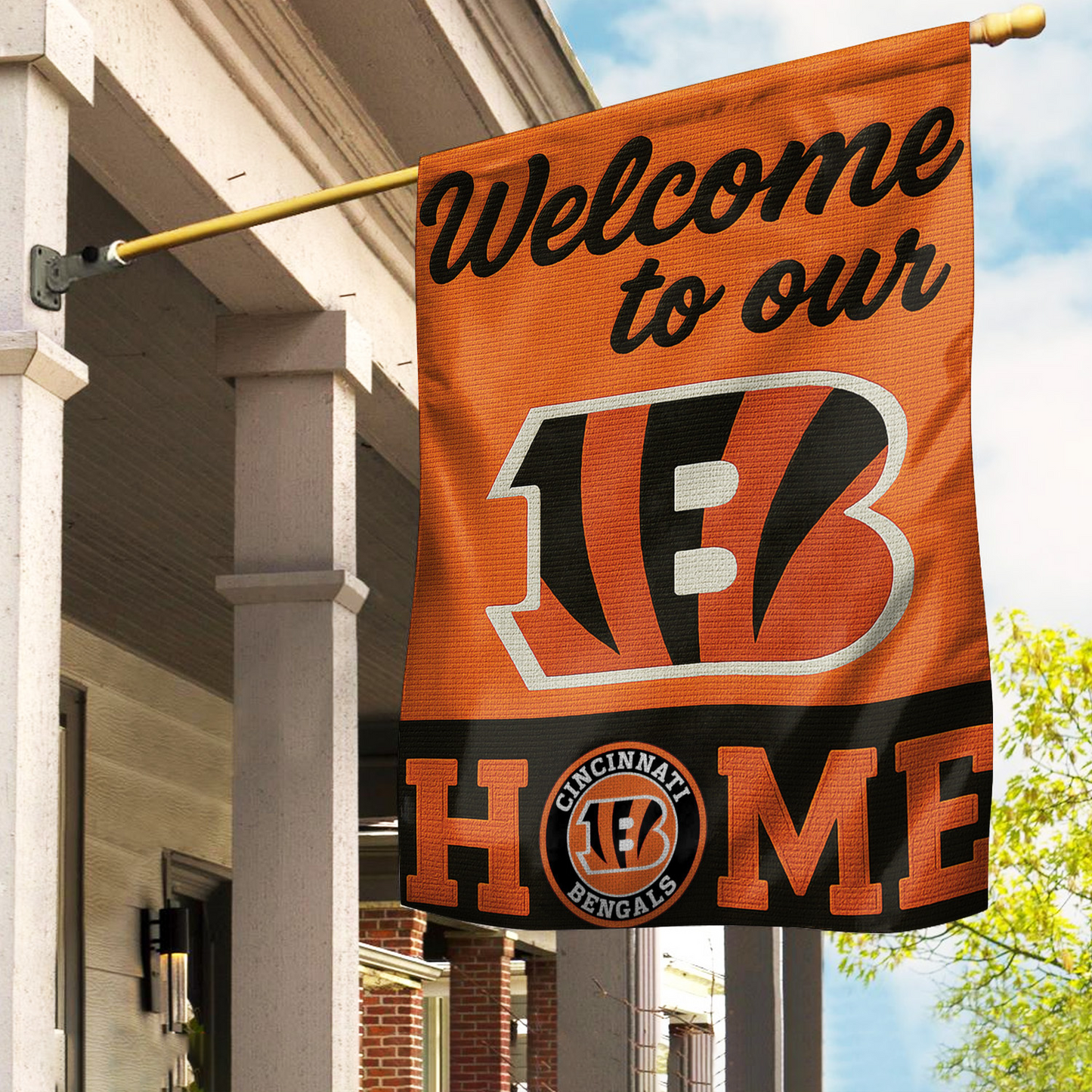 CIN Premium NFL Welcome Home Flag DDT NTL