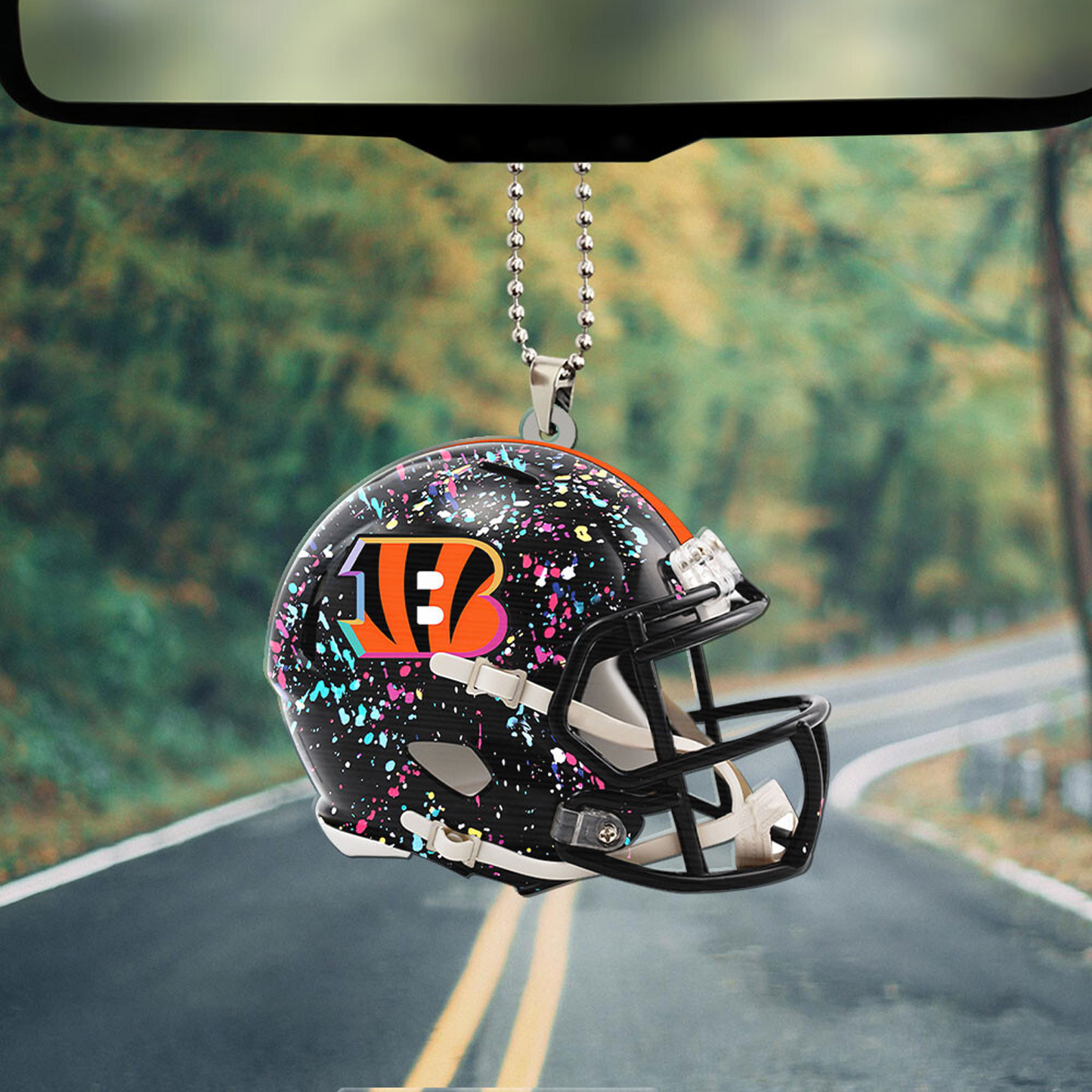 CIN x NFL Custom Shape 2-sided Car Ornament DATND TANTD