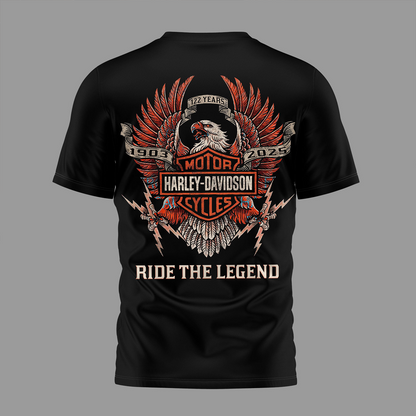 CLE Premium NFL 122 Year Harley Davidson 3D Shirt 2603 DatND DVT