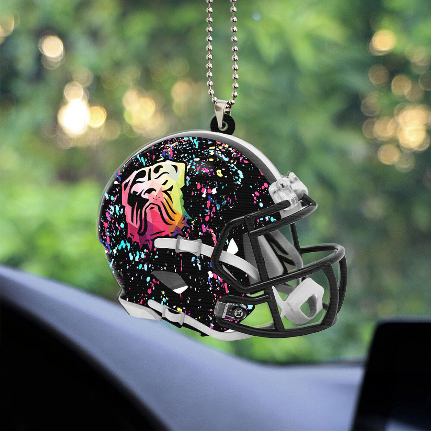 CLE x NFL Custom Shape 2-sided Car Ornament DATND TANTD