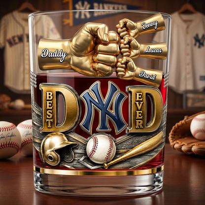 Best Legend Dad Ever Whiskey Glass - Personalized Gifts For Dad NAK TTT