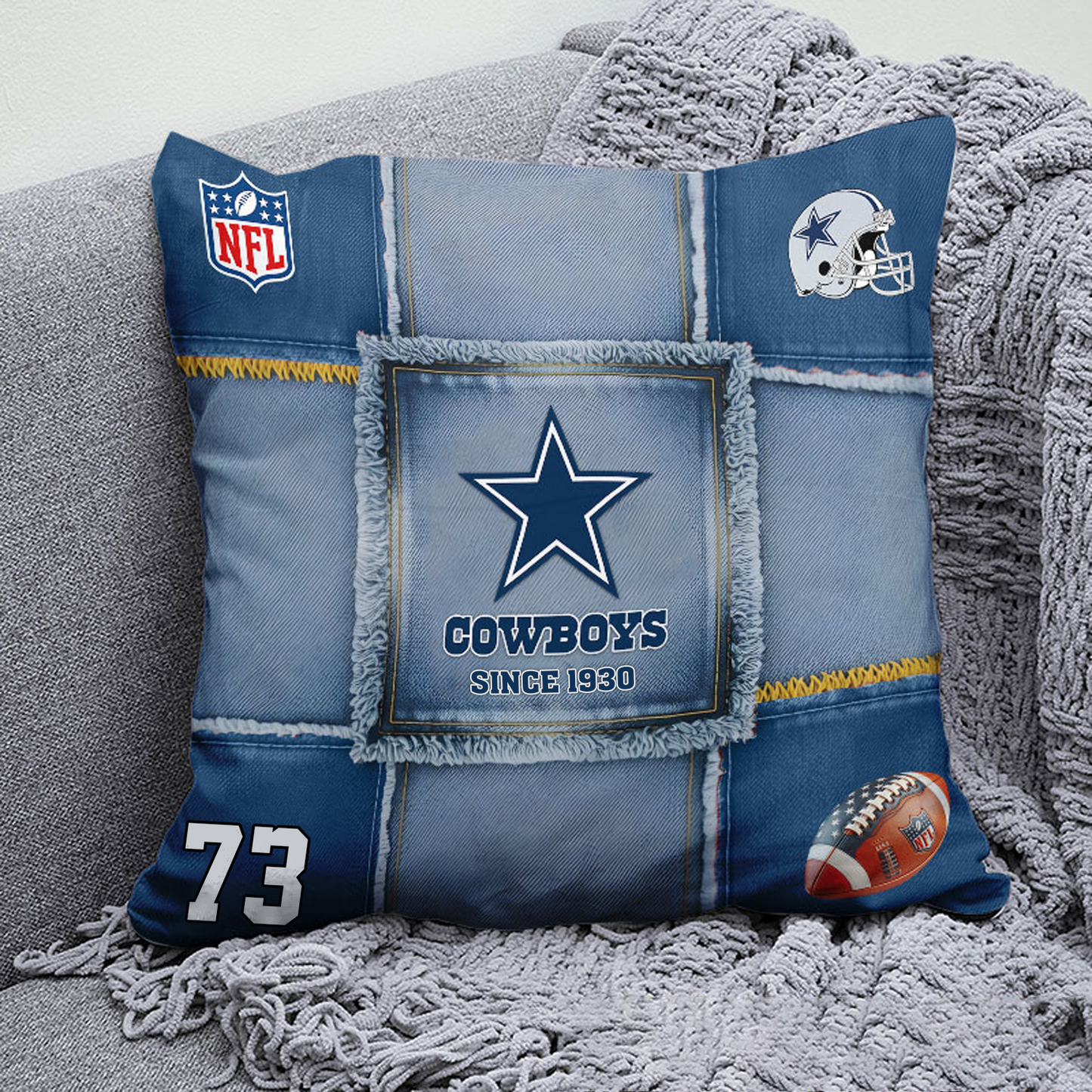 DAL x NFL  Football Pillow Special Style DATND TANTD