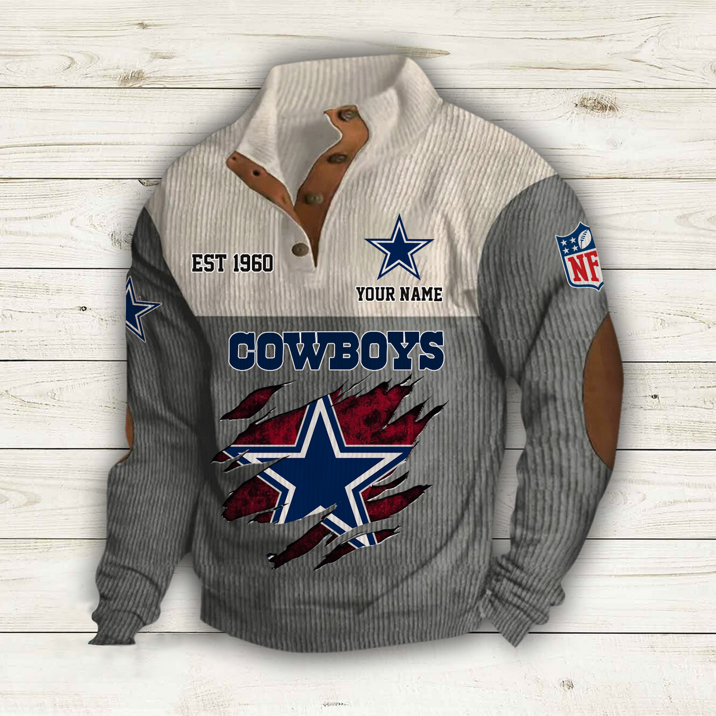 DAL x NFL Custom Name Sport Sweatshirt DatND DVT