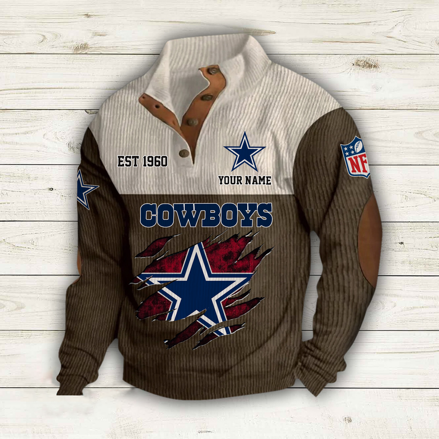 DAL x NFL Custom Name Sport Sweatshirt DatND DVT