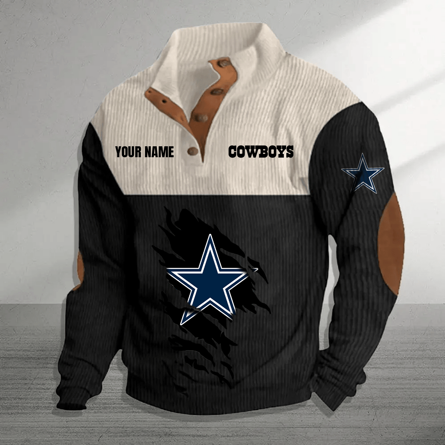DAL x NFL Premium Personalized Game-Day Pullover DATND TANTD