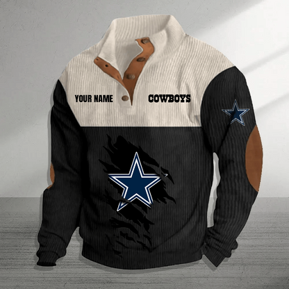 DAL x NFL Premium Personalized Game-Day Pullover DATND TANTD