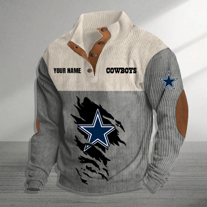 DAL x NFL Premium Personalized Game-Day Pullover DATND TANTD