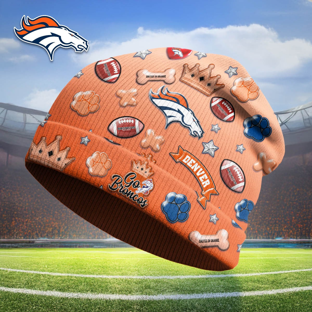 DB Premium NFL Crown Beanie Hat DDT CTND
