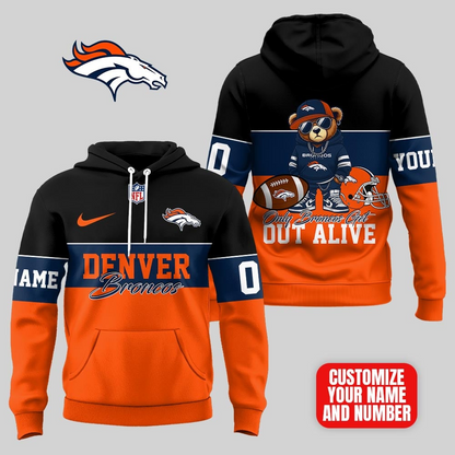 DB Premium NFL Customizable Teddy Bear Hoodie DDT HLPHUONG