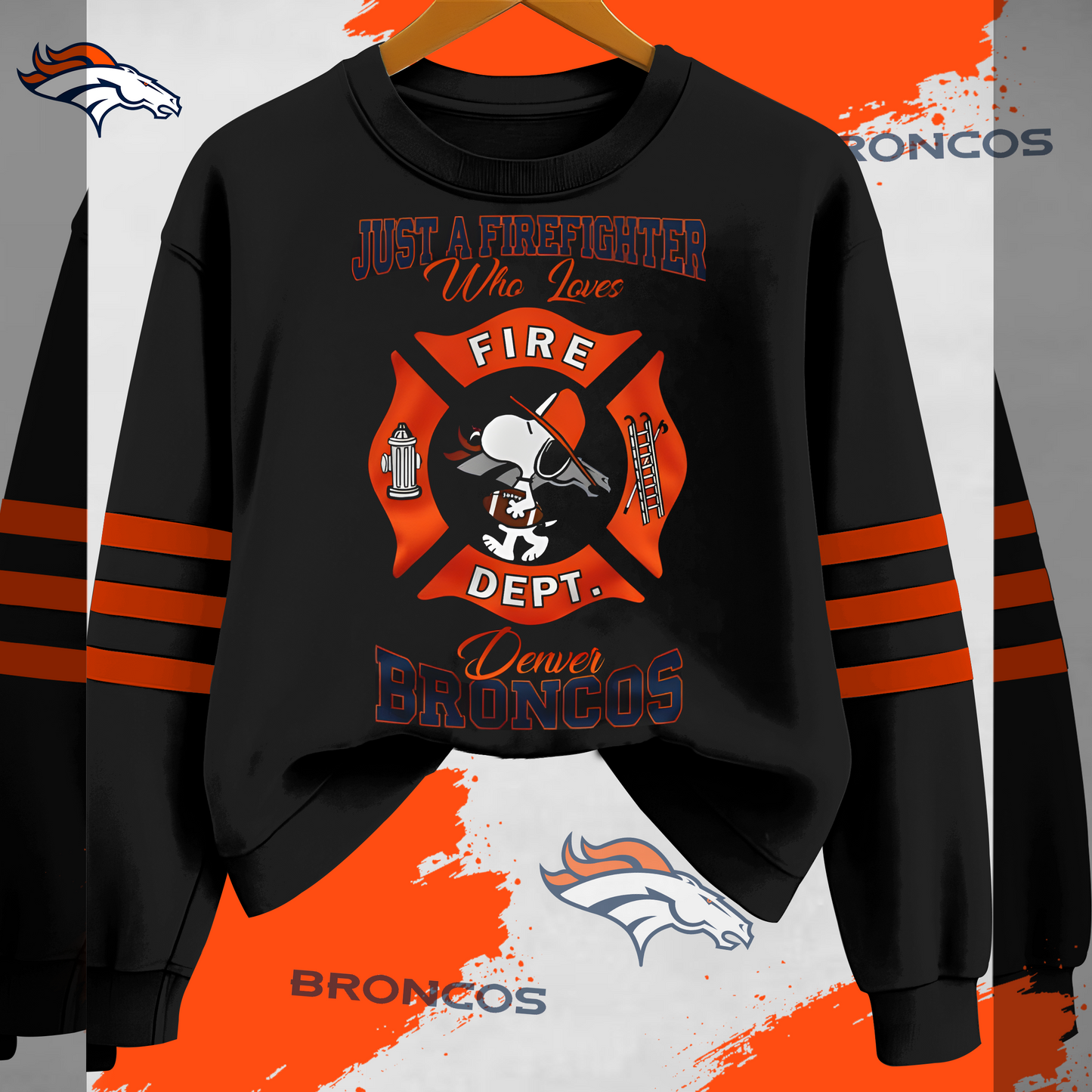 DB x NFL Just A Firefighter Who Love Sweatshirt DDT 201025 HLPHUONG