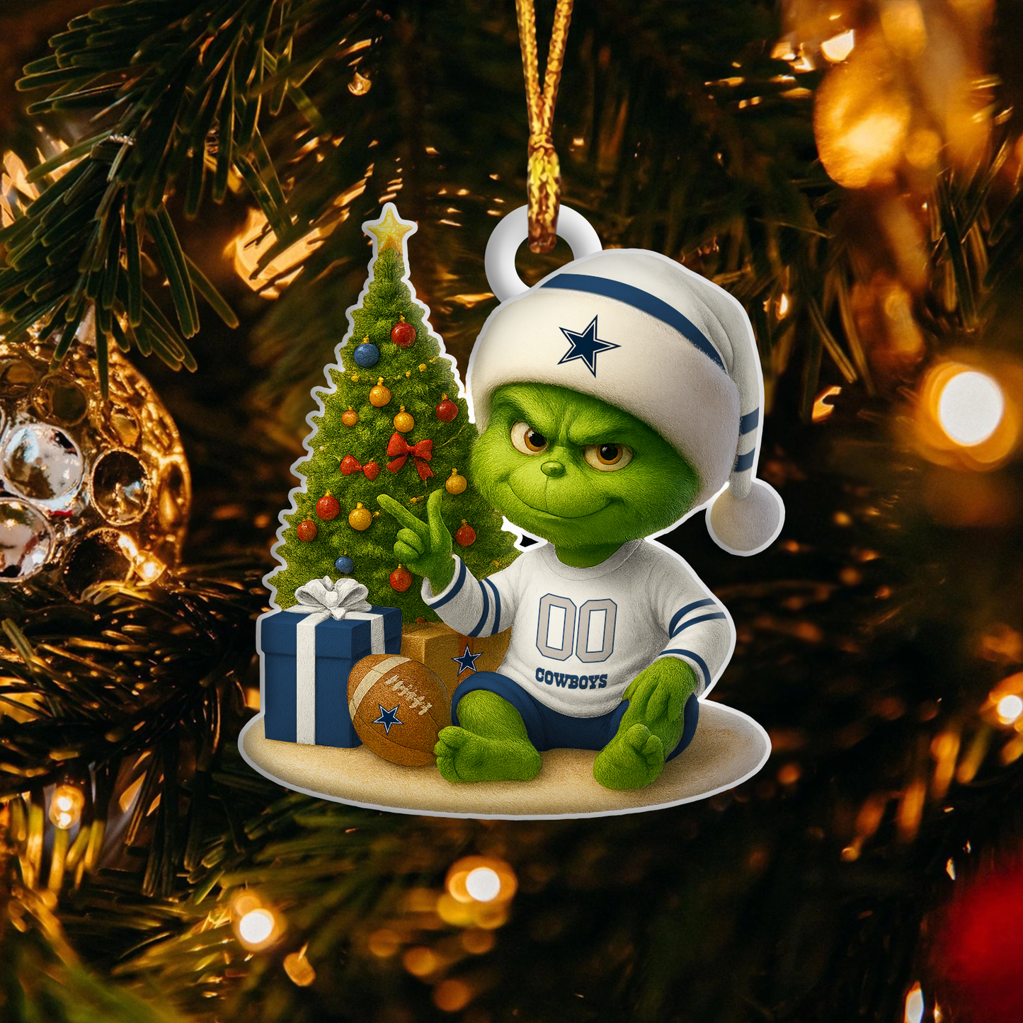 DC NFL x Grinch Premium Ornament DDT NTL