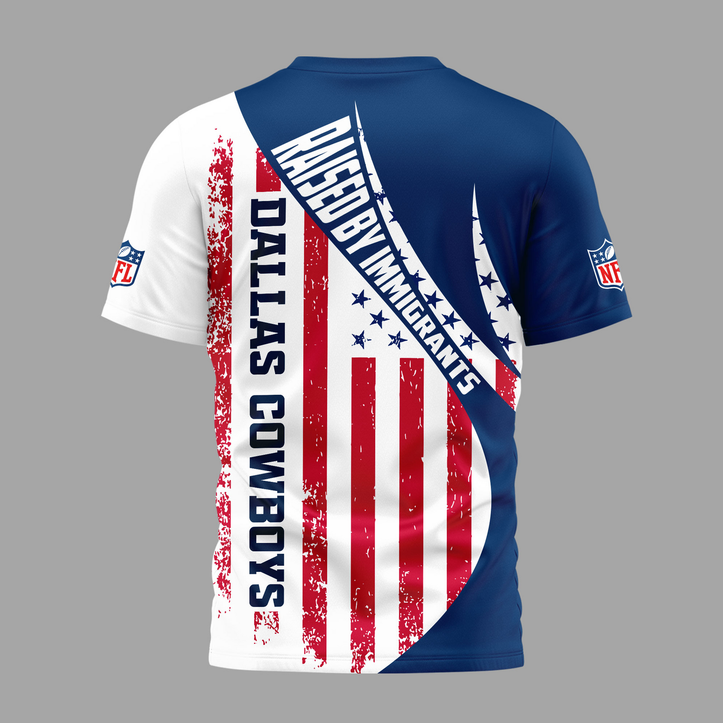 DC Premium NFL Raised By Immigrants 3D Shirt DDT NTL