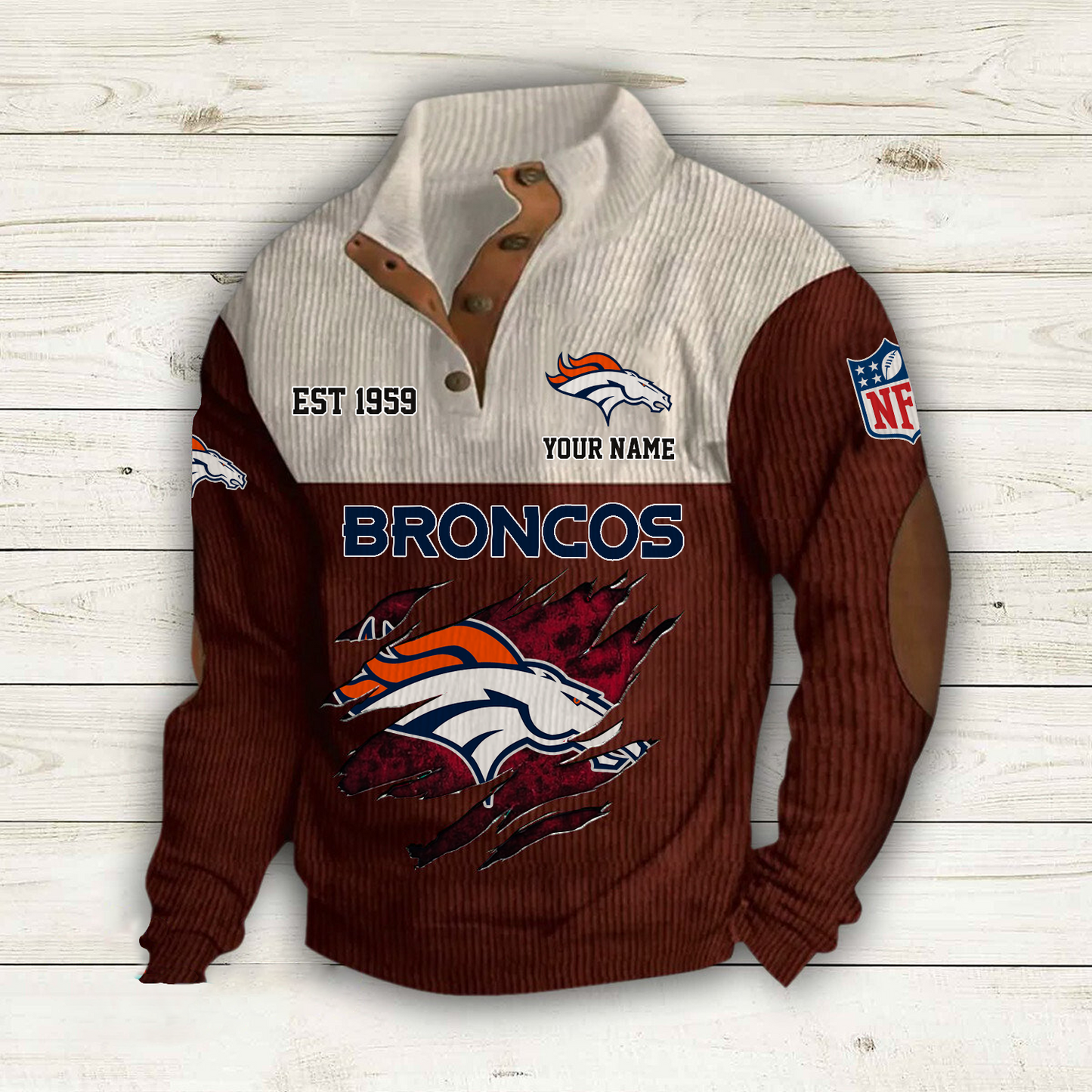 DEN x NFL Custom Name Sport Sweatshirt DatND DVT